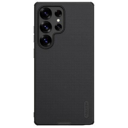 NILLKIN For Samsung Galaxy S25 Ultra Case Super Frosted Shield Pro Soft TPU Frame Shockproof Back Cover For Samsung S25 Ultra - Black