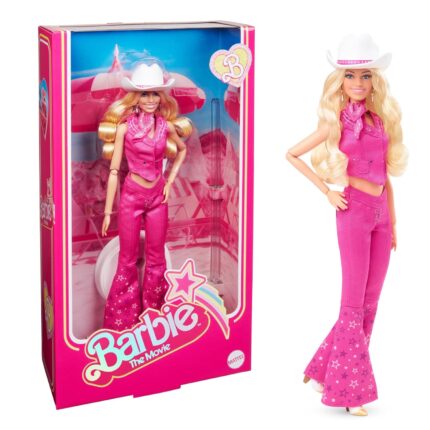 Original Barbie™ The Movie Doll, Margot Robbie as, Collectible Doll Wearing Pink Western Outfit with Cowboy Hat