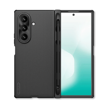 Nillkin Case For Samsung Galaxy Z Fold 7 Super Frosted Shield Fold Case With Stylus Pen - Black