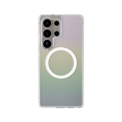 AmazingThing Minimal Non-Yellowing Case For Samsung Galaxy S25 Ultra With Magnetic Ring For Compatibility With Magsafe - Rainbow